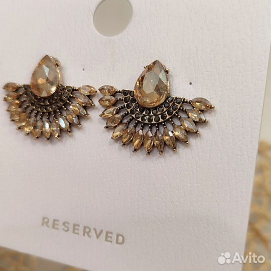 Серьги с камнями Новые