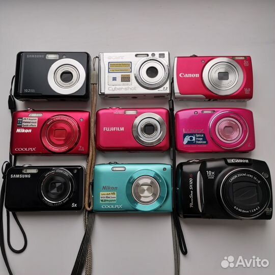 Компактный фотоаппарат Canon Ixus, Sony CyberShot