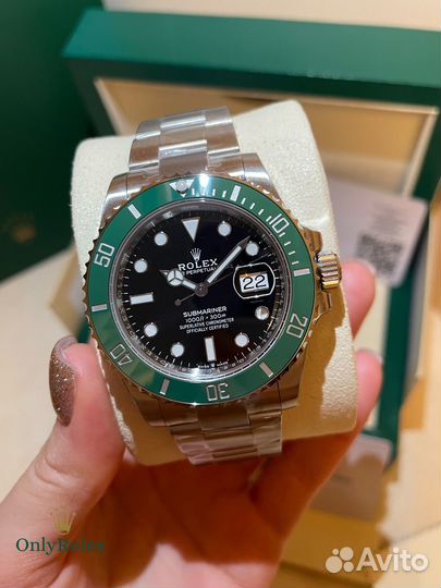 Часы Rolex Submariner date sturbacks green black