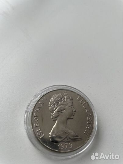 1 крона 1979 год Остров Мэн