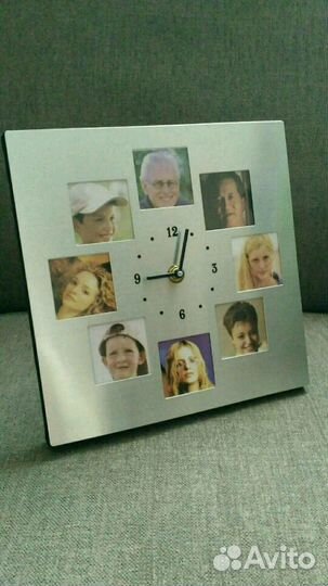 Фоторамка с часами