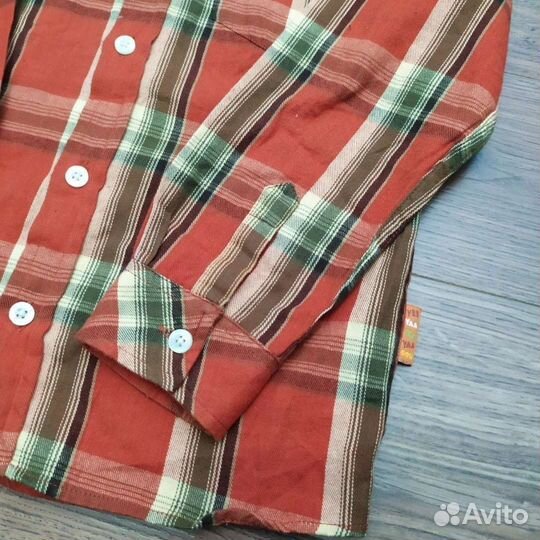 H&M. 122 Рубашка фланелевая в клетку