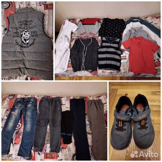 Вещи пакетом на мальчика 122,128,134. Кроссовки