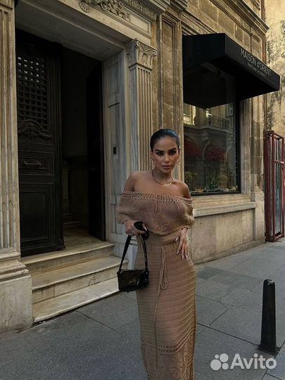 Вязаное платье летнее 42-46