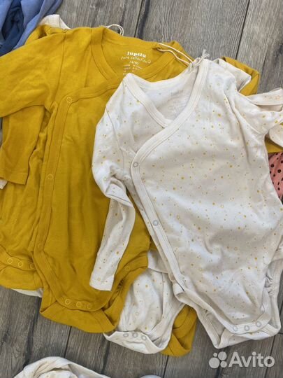 Боди на запАх длинный рукав 62/68,74/80,86/92