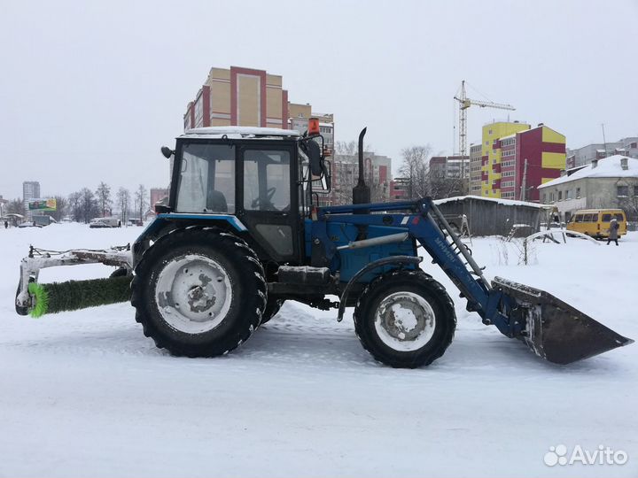 Услуги трактора мтз погрузчик, отвал,щетка