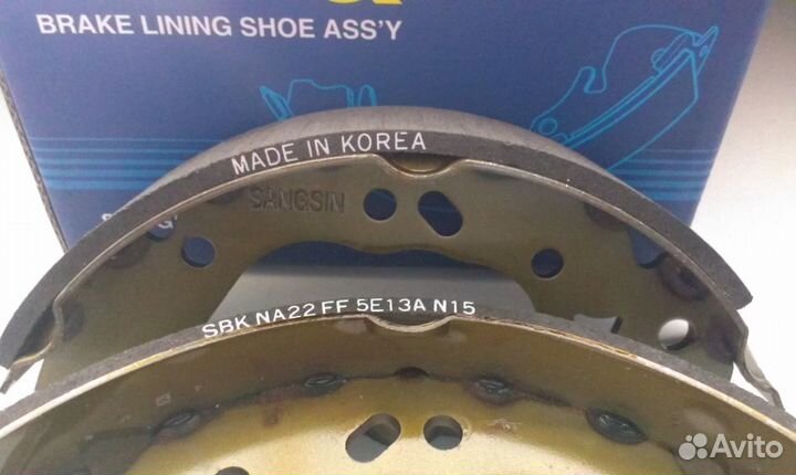 Колодки тормозные задние Accent (Тагаз) 2003-2010