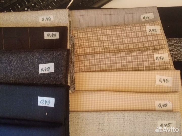 Лоскут камвольной ткани СССР лот 1 (0,4-0,49 м)