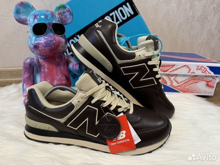 Р48,49 New Balance 574 Classic кожаные кроссовки