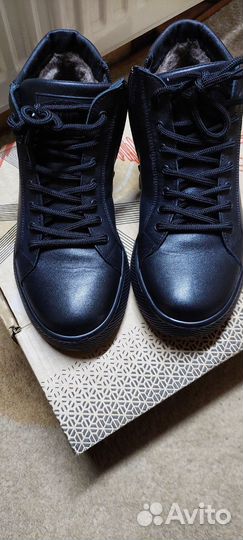 Ботинки мужские зимние, Нат/кожа, 40размер