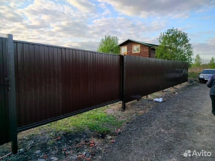 Откатные ворота с установкой