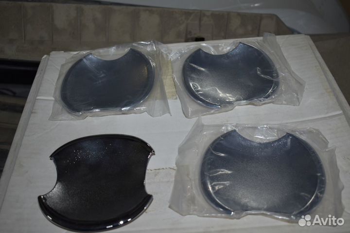 Окантовка ручек (пластик) Honda Jazz/Fit (Хром)