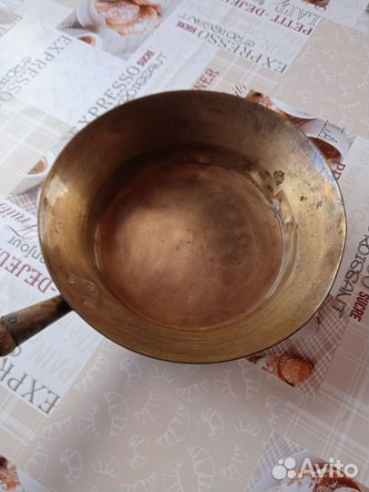 Латунный таз для варенья СССР