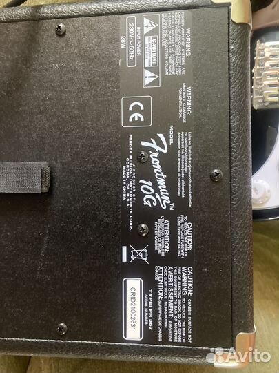 Комбоусилитель Fender frontman 10G