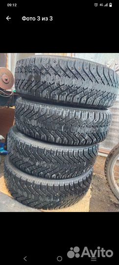 Шины зимние шипованные б/у размер 225/65 R17