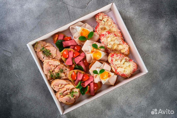 Modena Коллекция мясных брускетт для фуршета