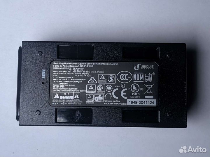 Инжектор POE-24-12 Ubiquiti Оригинал