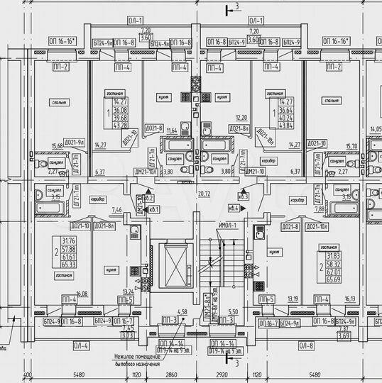1-к. квартира, 43,3 м², 2/9 эт.