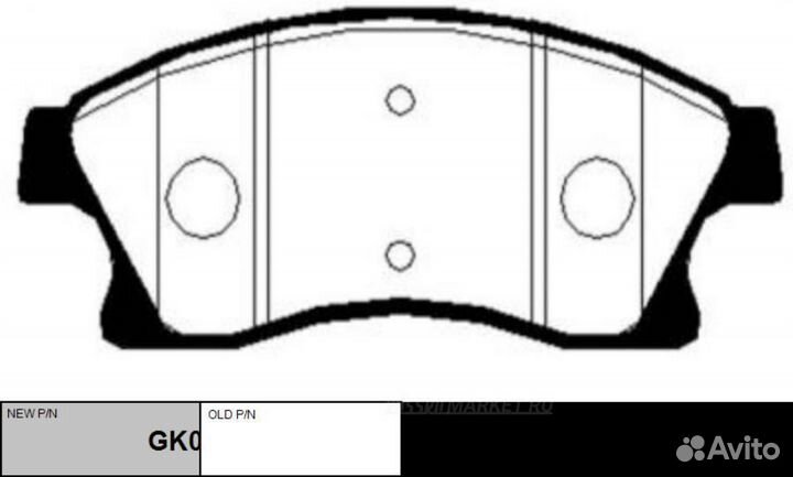 CTR GK0449 / ckkd-21 Колодки тормозные дисковые пе