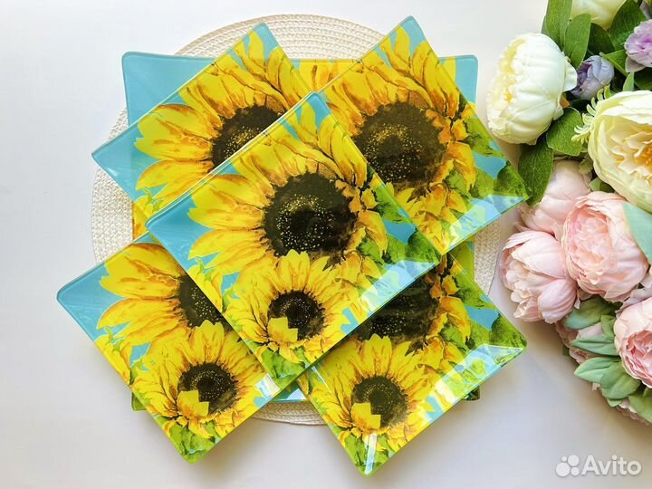 Квадратные тарелки посуда блюдо набор