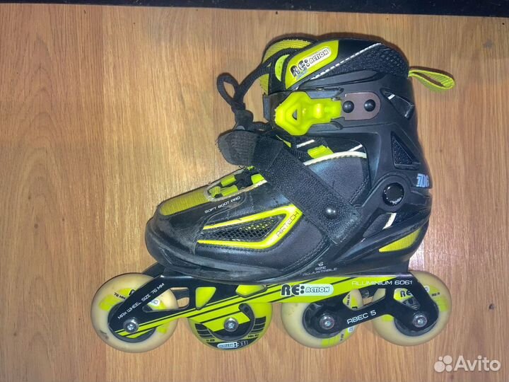 Ролики + Шлем (54-58см), re:action, Разм. 31–36