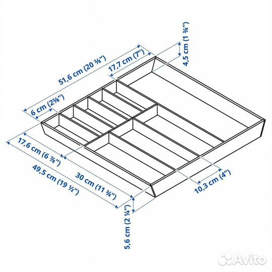 Лоток для столовых приборов икеа уппдатера