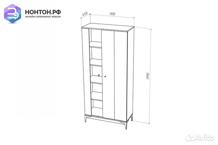 Шкаф-сервантАрианхолодныйсерый / дубартизан