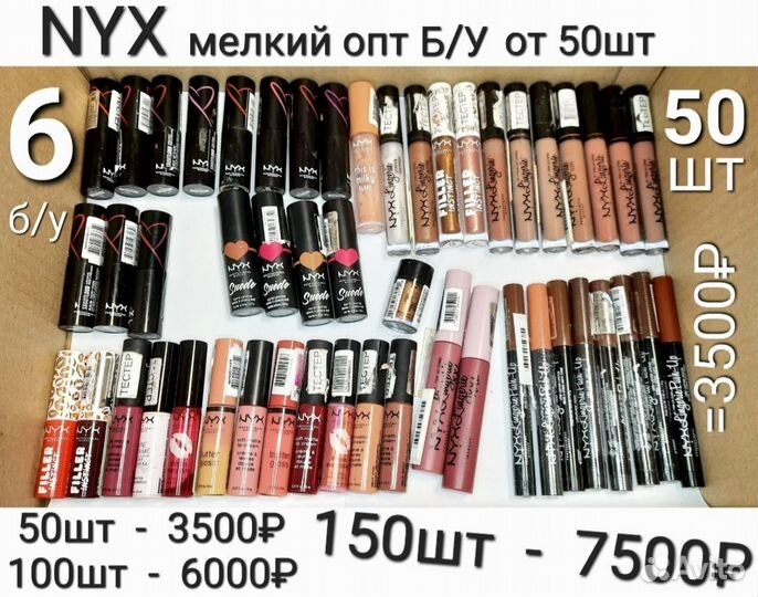 Помада и блески NYX