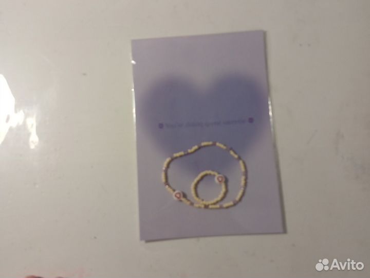 Набор браслет и кольцо из бисер star