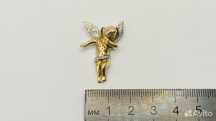 Золотой кулон 585 Ангел