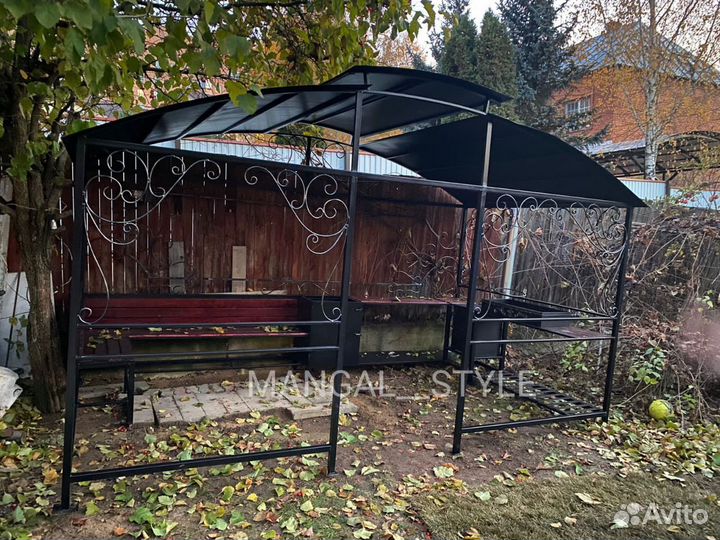 Мангал с крышей