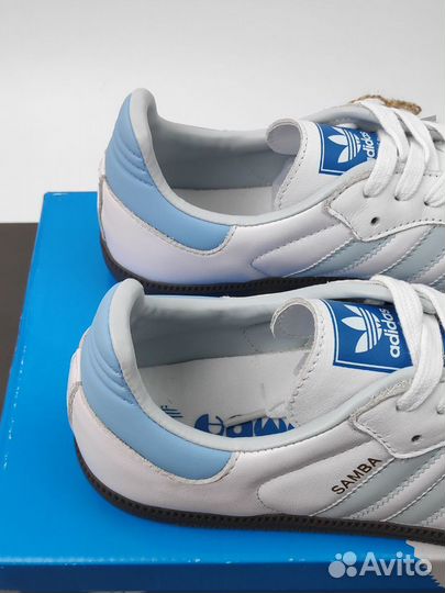 Adidas originals samba og white blue