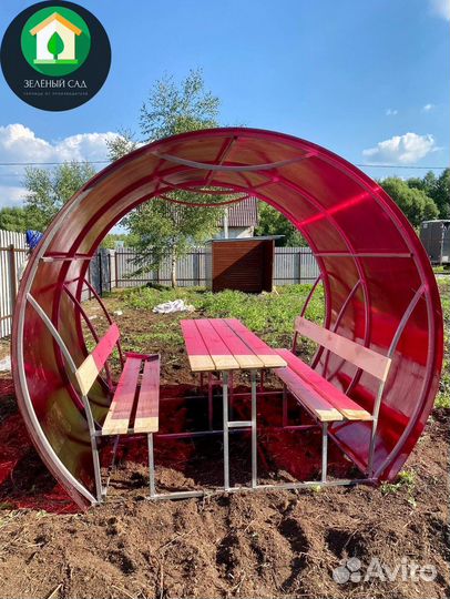 Беседка из поликарбоната