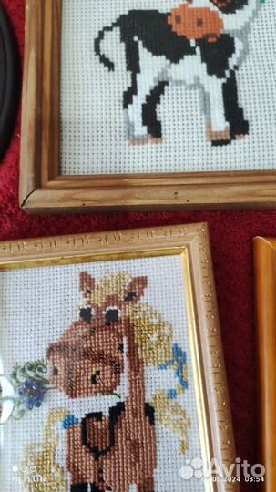 Готовая вышивка крестом комплектом