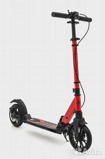 Самокат KC scutum ручн. тормоз. красный