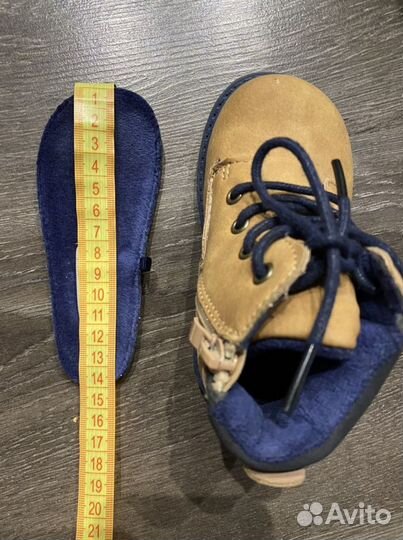 Ботинки на мальчика 22 размер