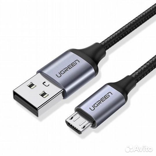 Кабель micro USB-USB 2.0 1,5м (алюминиевый корпус)