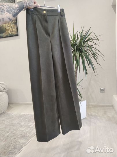 Замшевые брюки 42