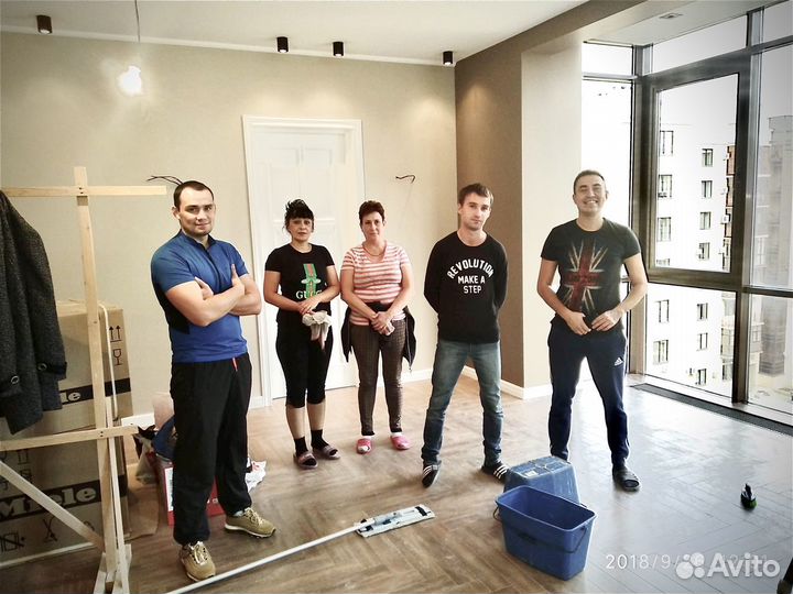 Педантичная уборка после ремонта за 8 часов