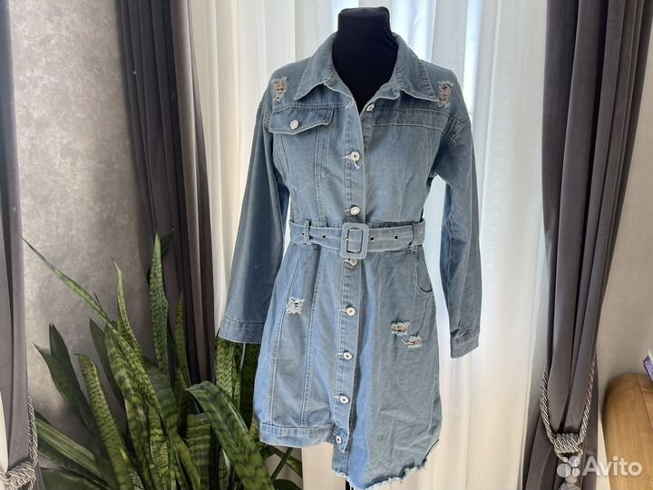 Джинсовое платье