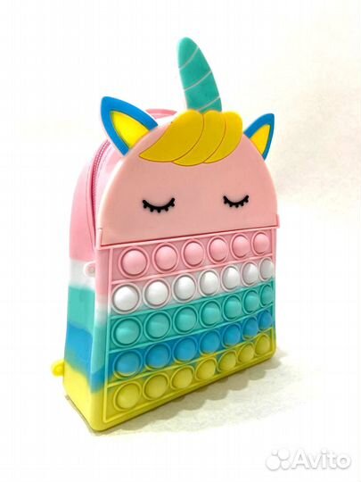 Рюкзак детский дошкольный / поп ит Единорожка