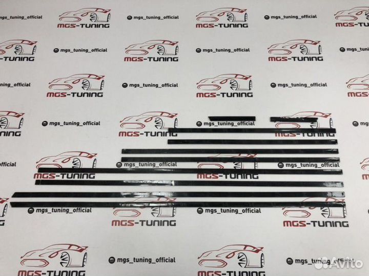 Молдинги AMG Mercedes Benz G-class w463 серебро