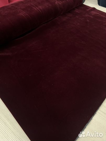 Бархат бордовый