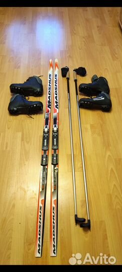 Лыжи 165 подростковые пластиковые бу