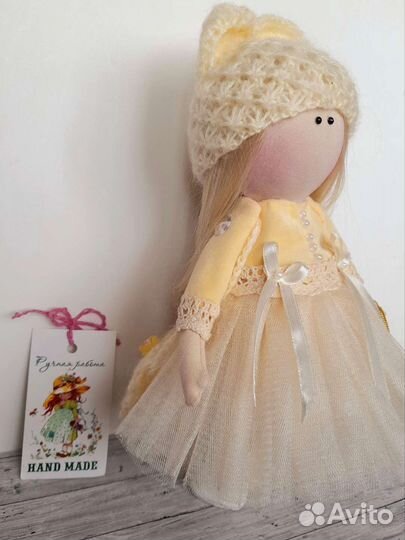 Кукла ручной работы текстильная интерьерная