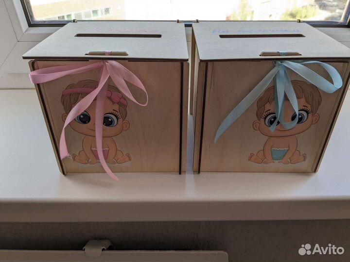 Свадебные коробочки на мальчика, на девочку