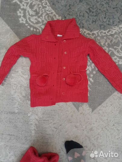 Вязаный костюм детский 98