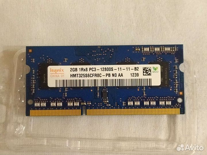 Оперативная память sodimm ddr3 2гб hynix