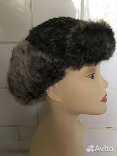 Шапка ушанка меховая экомех искусственный