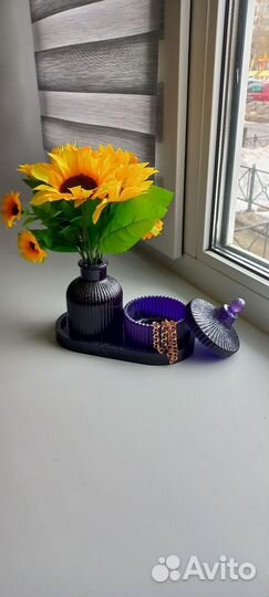 Ваза,шкатулка,поднос под них из эпоксидной смолы